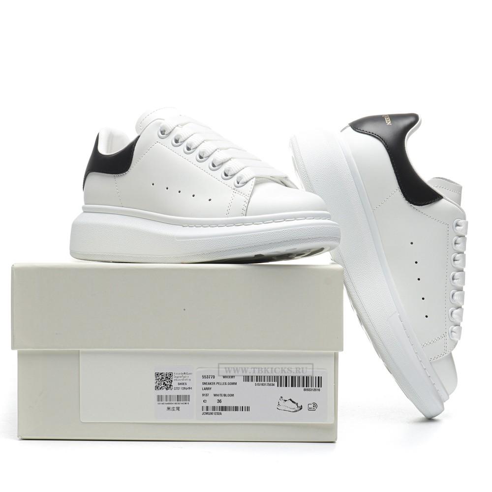 TBkicks A1EX*DER M*QUEEN Oversized White Black (with Black Leather back)