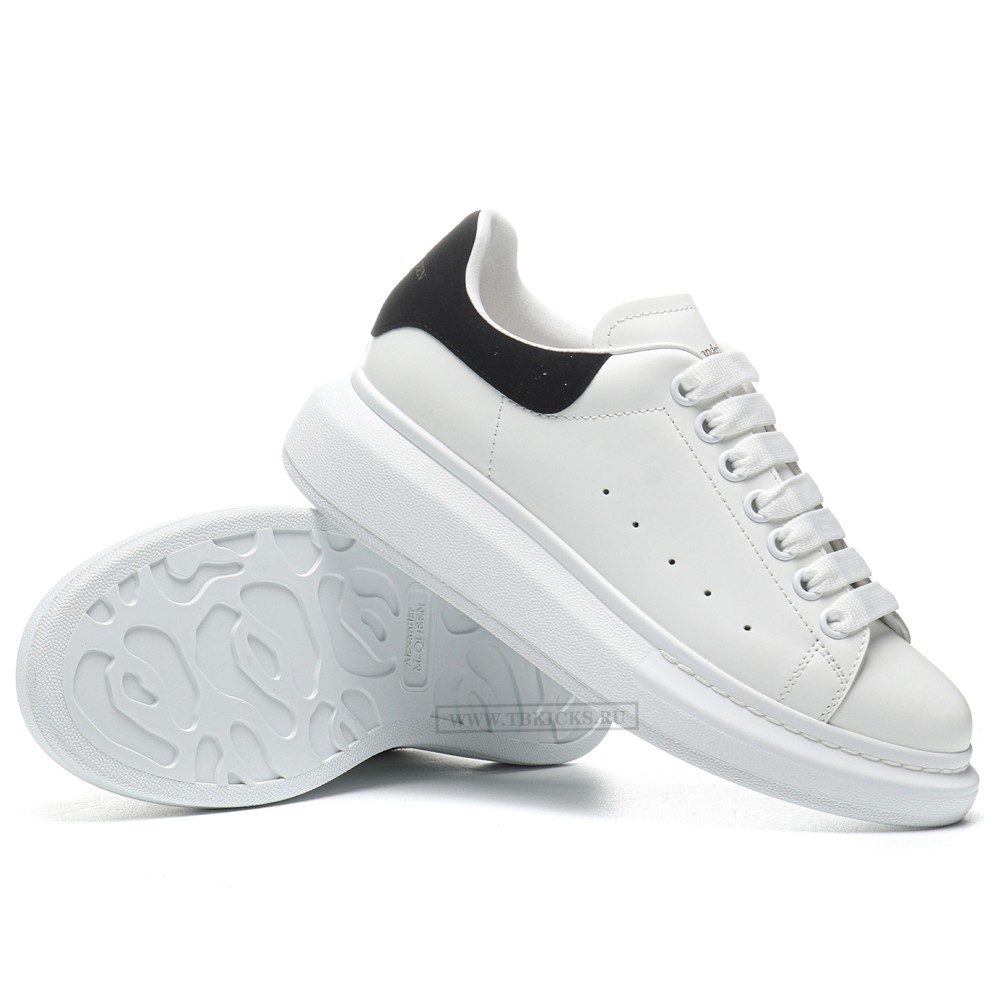 TBkicks A1EX*DER M*QUEEN Oversized White Black Women's  (with Black Suede back)