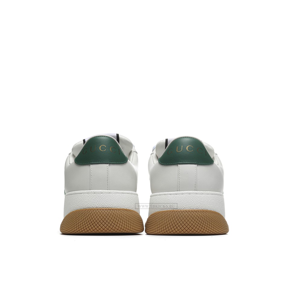 TBkicks GU*CC1 Screener Green Leather Detail 2