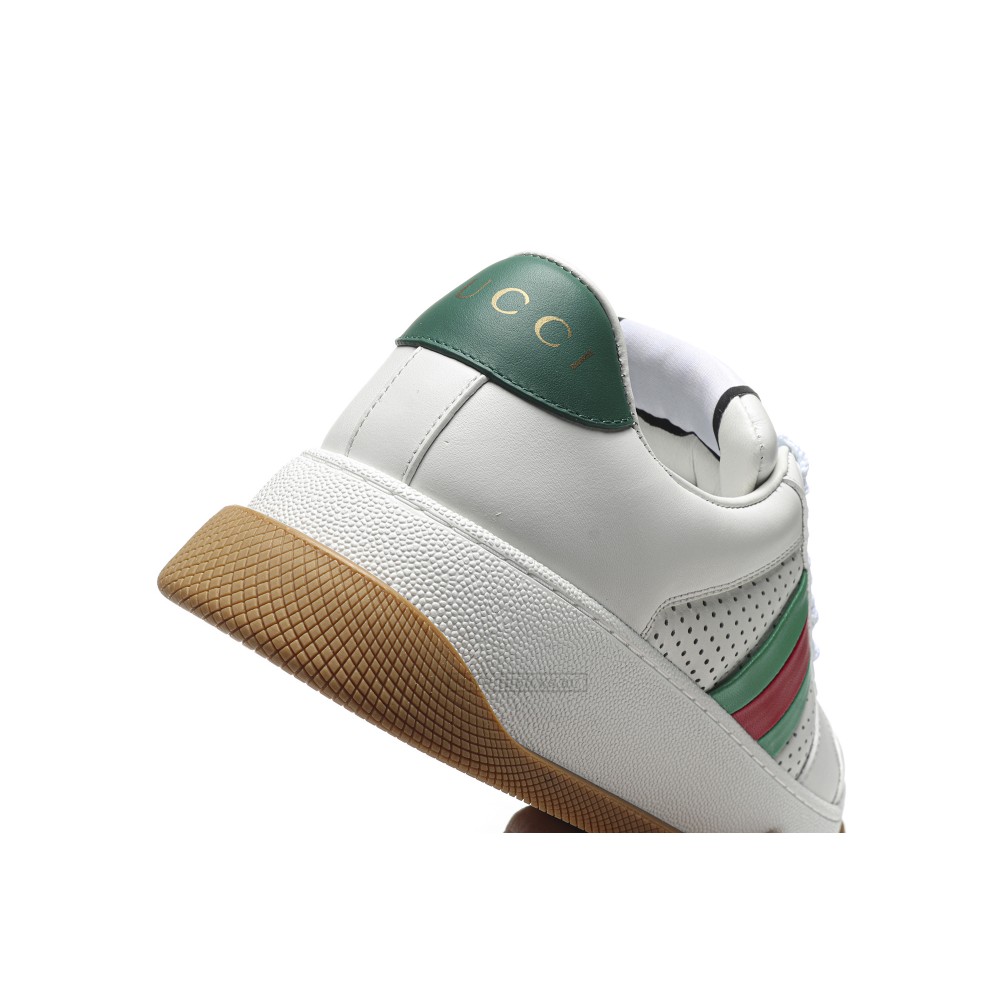 TBkicks GU*CC1 Screener Green Leather Detail 2