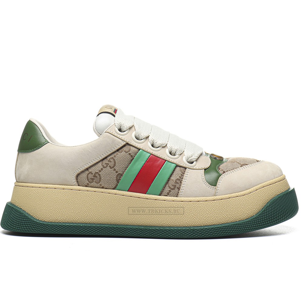 TBkicks GU*CC1 Screener Green Leather Detail