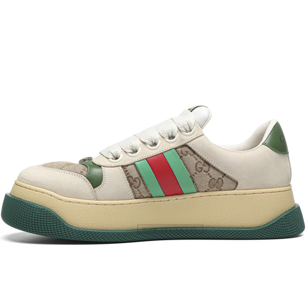 TBkicks GU*CC1 Screener Green Leather Detail
