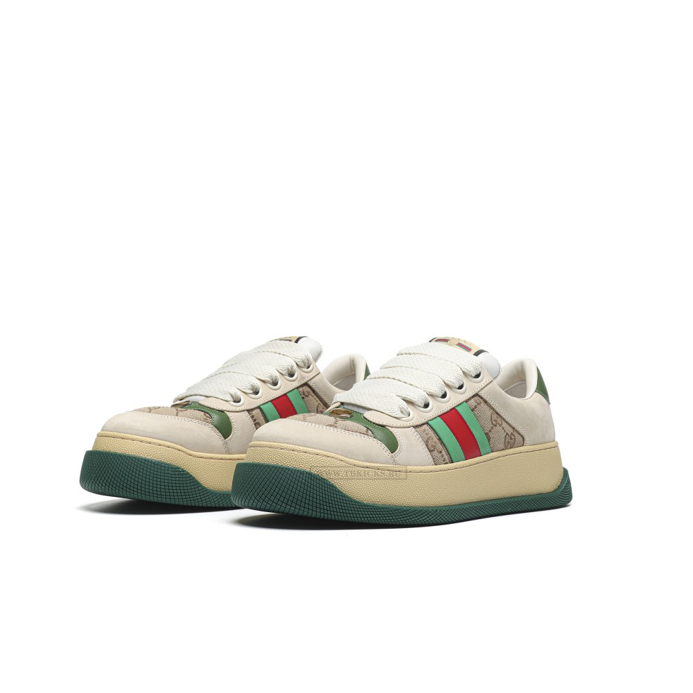 TBkicks GU*CC1 Screener Green Leather Detail