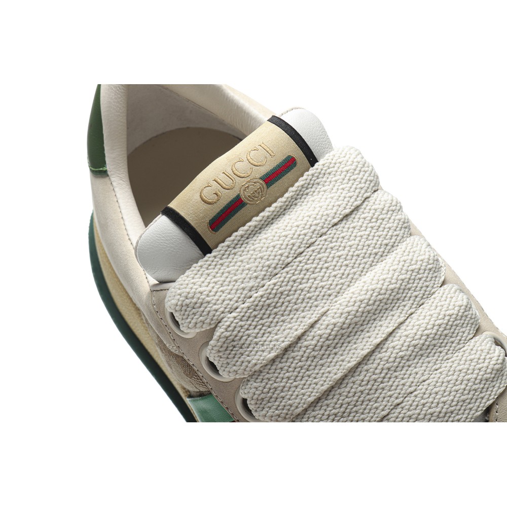 TBkicks GU*CC1 Screener Green Leather Detail