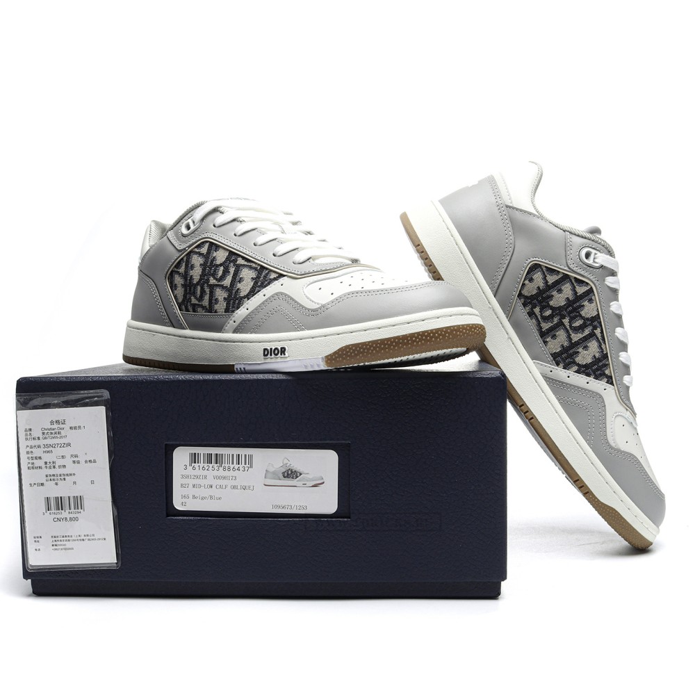 TBkicks D10R B27 Low Gray White