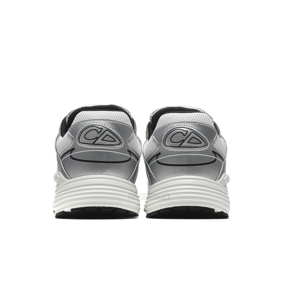 TBkicks D10R B30 White Mesh Silver-Tone Metallic Calfskin