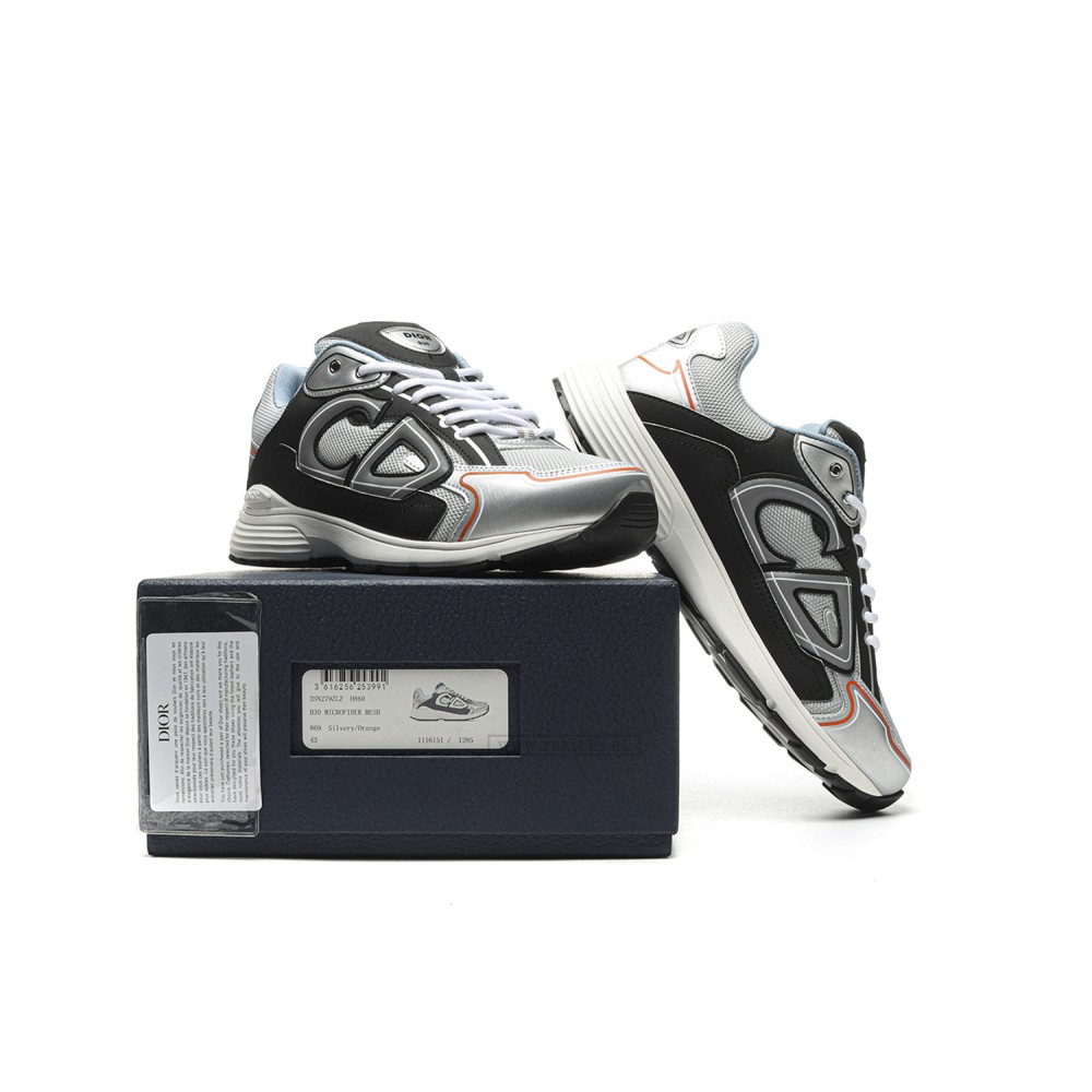 TBkicks D10R B30 Silver Dark Grey Orange