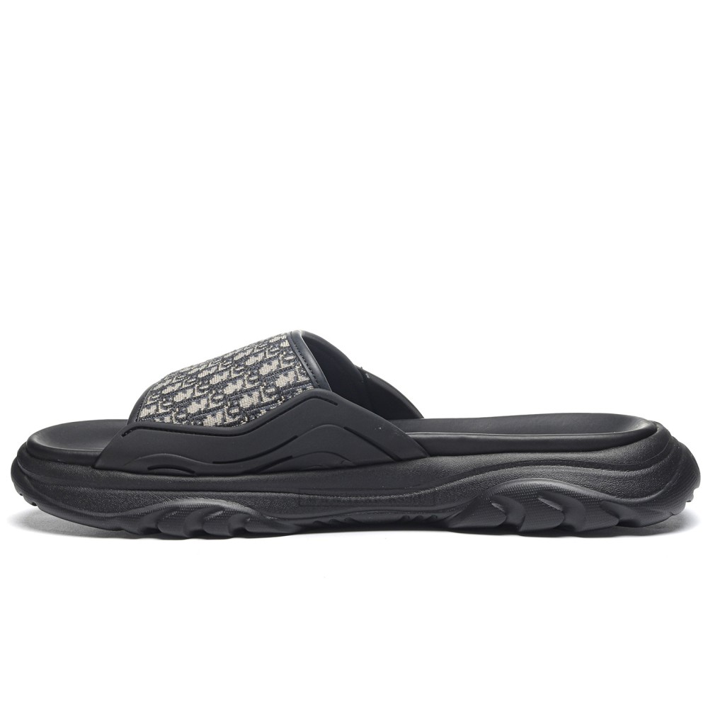 TBkicks D10R H-TOWN Oblique Black Sandal