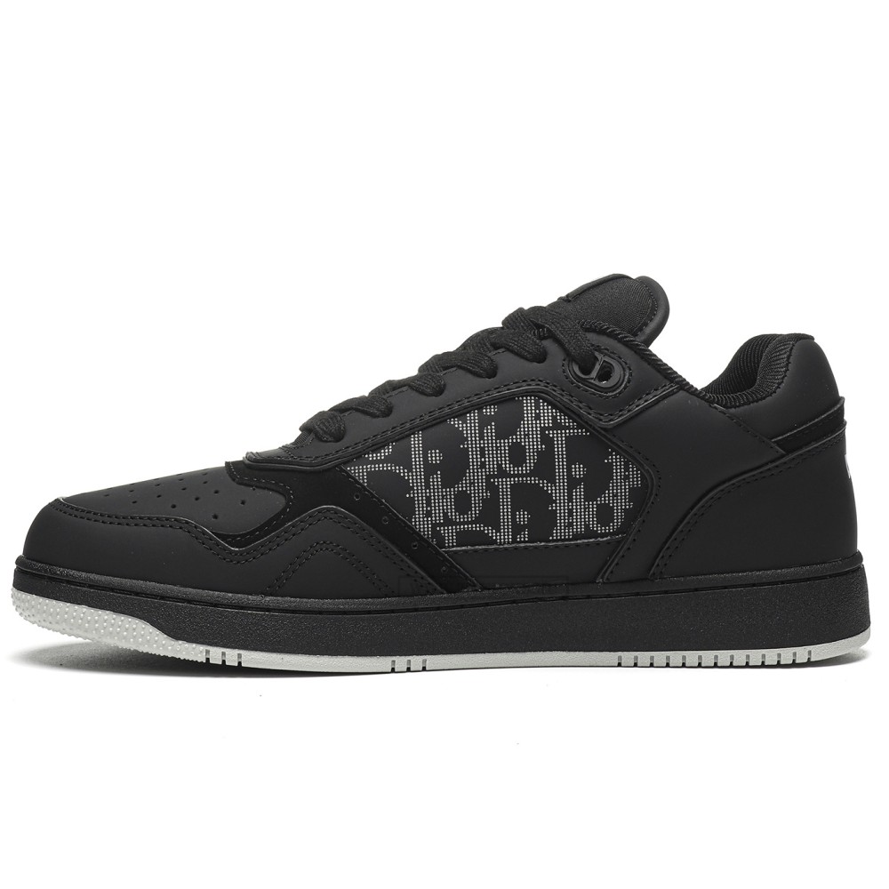 TBkicks D10R B27 Low Black Oblique Galaxy Leather Grey