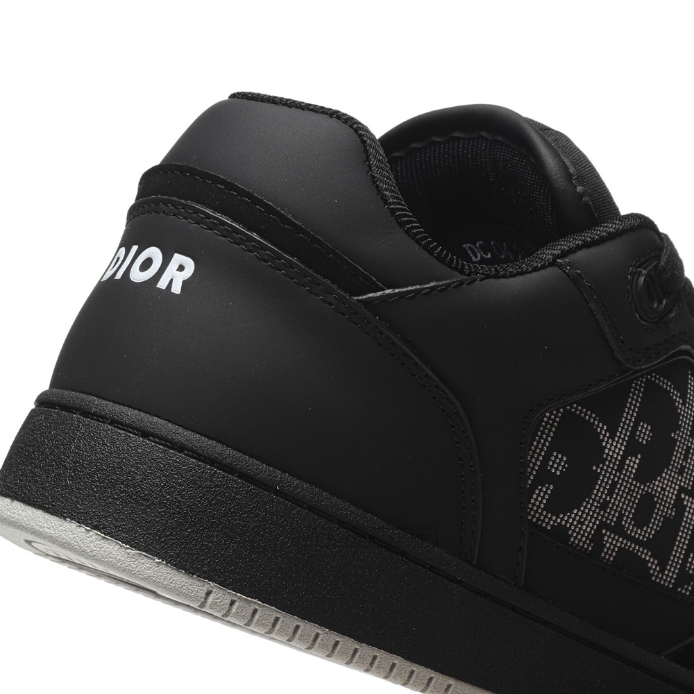 TBkicks D10R B27 Low Black Oblique Galaxy Leather Grey
