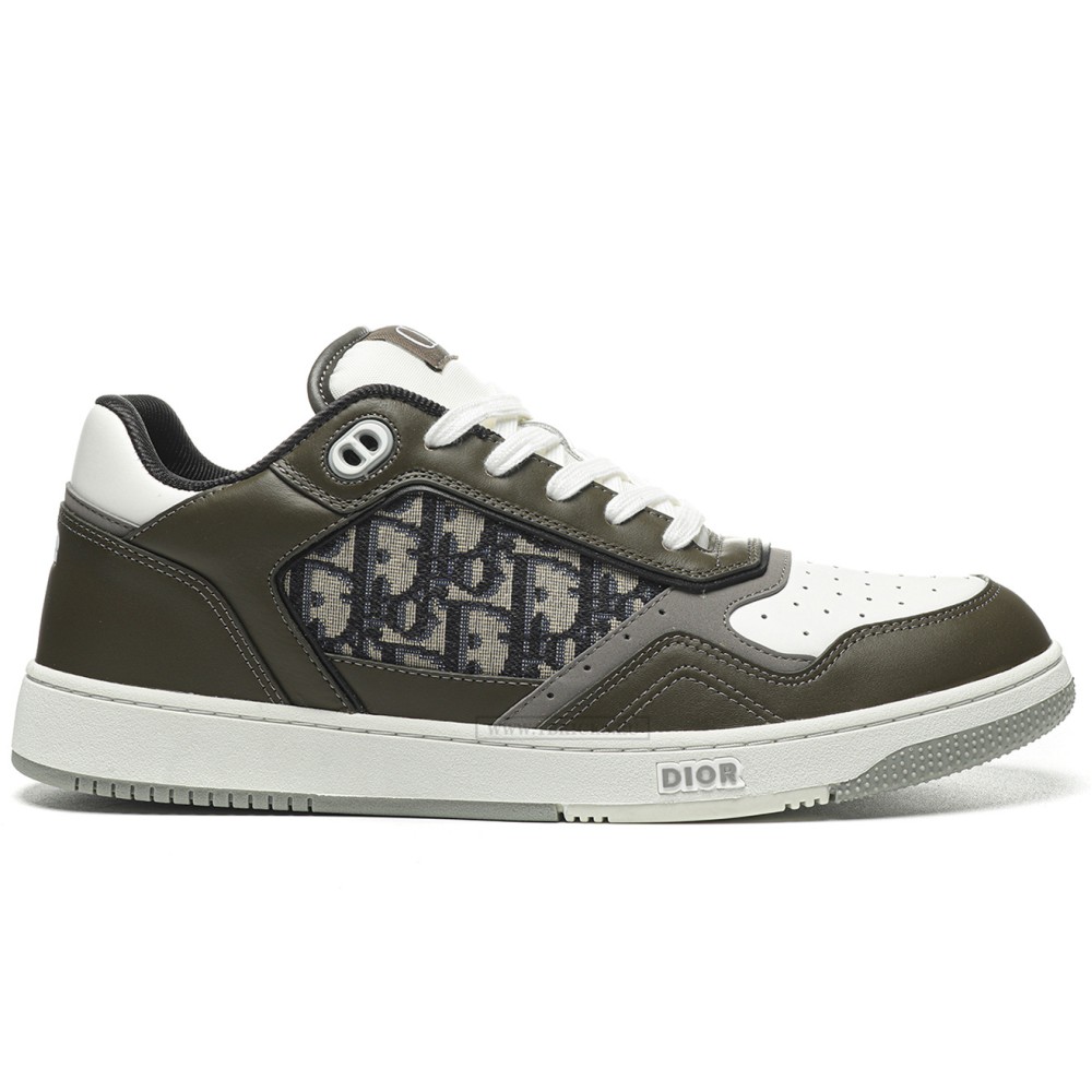 tbkicks d10r b27 low olive cream beige black D*or oblique jacquard