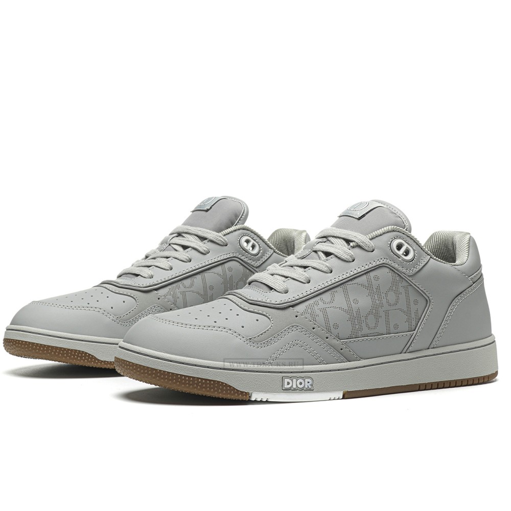 TBkicks D10R B27 Low Gray Oblique Leather