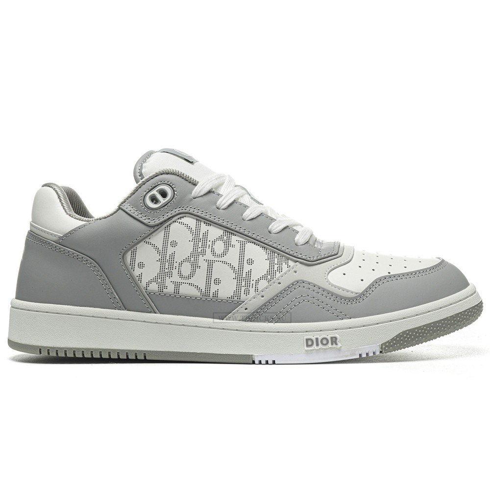 TBkicks D10R B27 Low Gray White Oblique Leather
