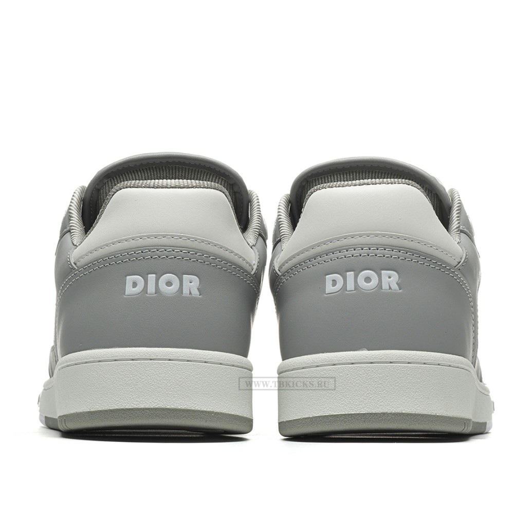 TBkicks D10R B27 Low Gray White Oblique Leather