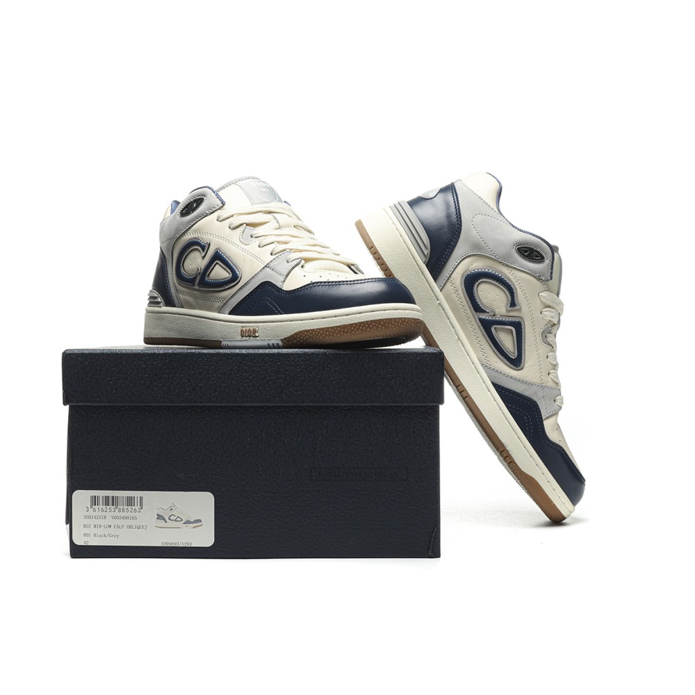 TBkicks D10R B57 Oblique Grey/Cream Blue