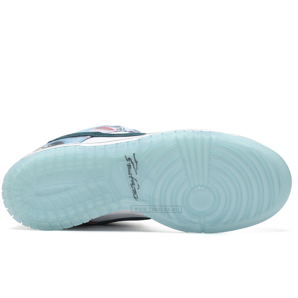 TBkicks Nike SB Dunk Low Futura Laboratories Bleached Aqua