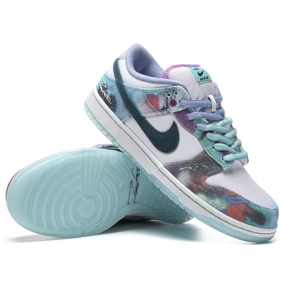 TBkicks Nike SB Dunk Low Futura Laboratories Bleached Aqua