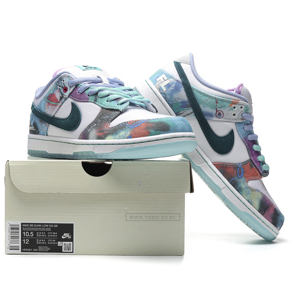 TBkicks Nike SB Dunk Low Futura Laboratories Bleached Aqua