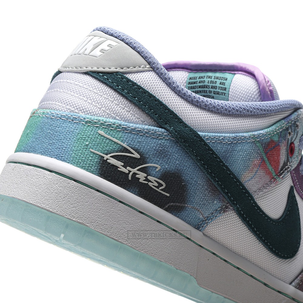 TBkicks Nike SB Dunk Low Futura Laboratories Bleached Aqua
