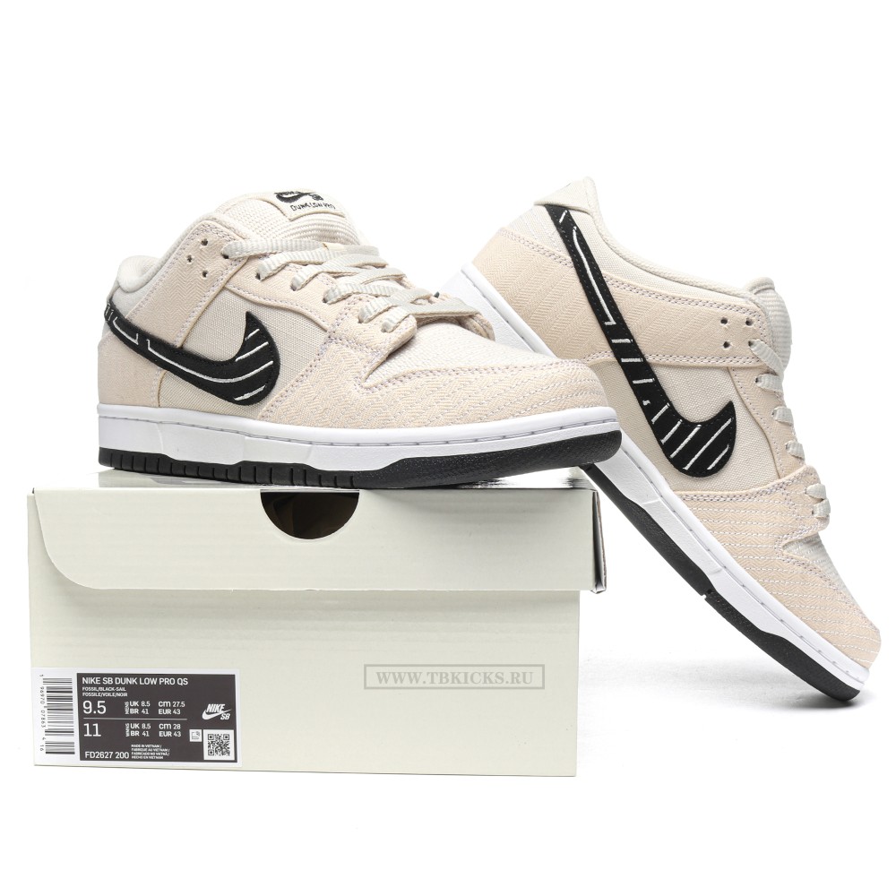 TBkicks Nike SB Dunk Low Albino & Preto