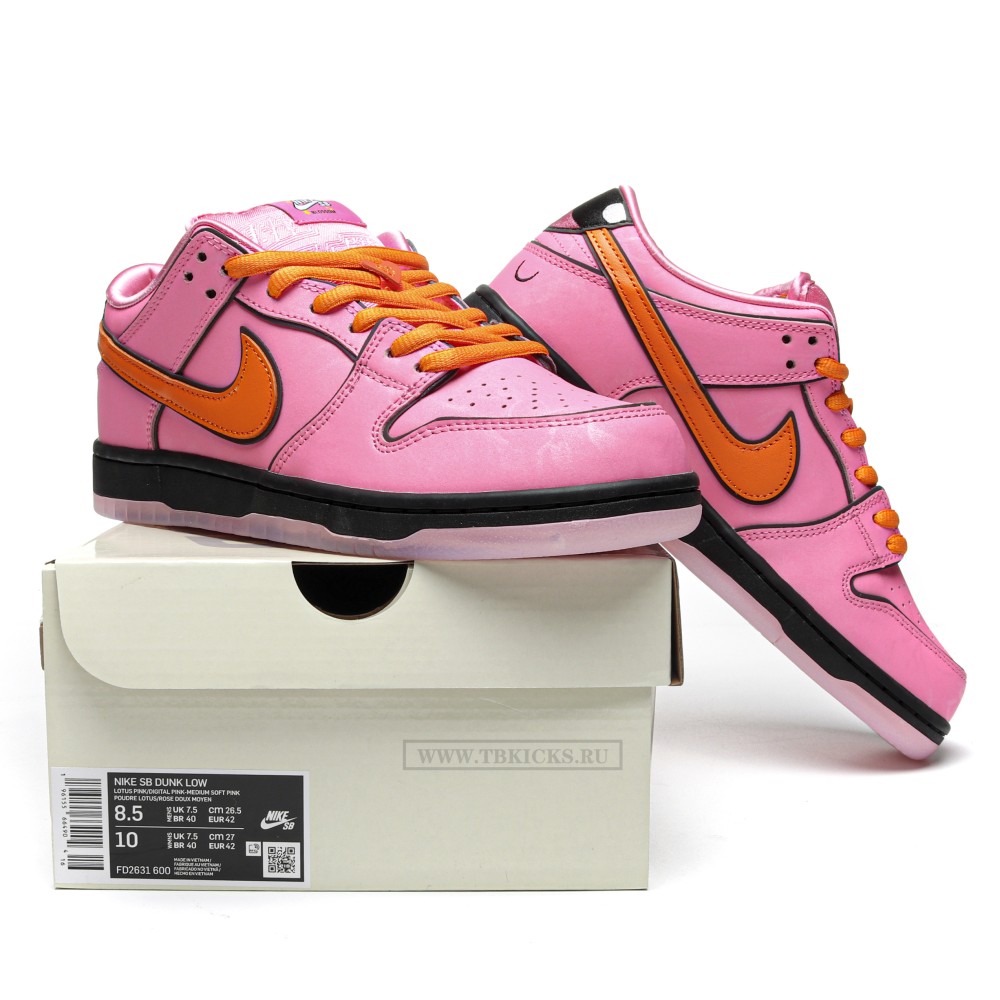 TBkicks Dunk SB Low X The Powerpuff Girls Blossom