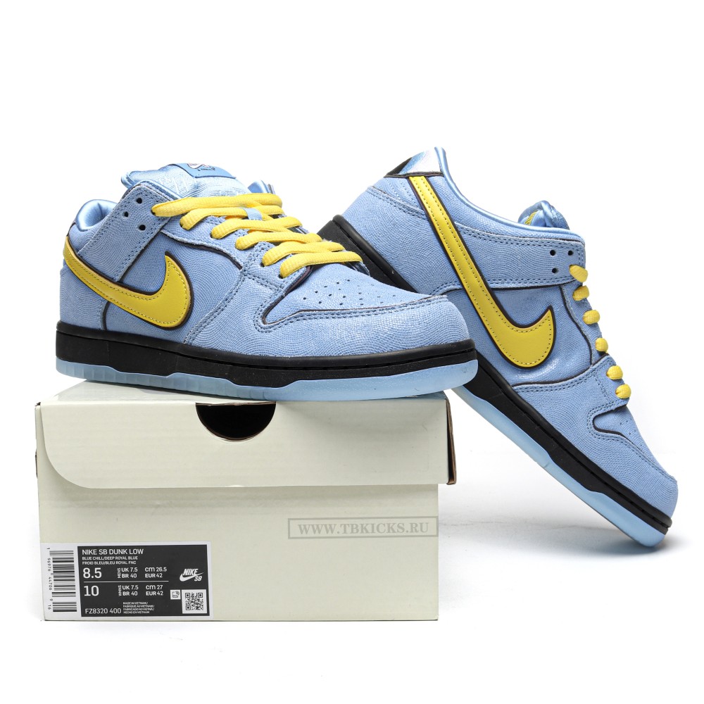 TBkicks Dunk SB Low X The Powerpuff Girls Bubbles