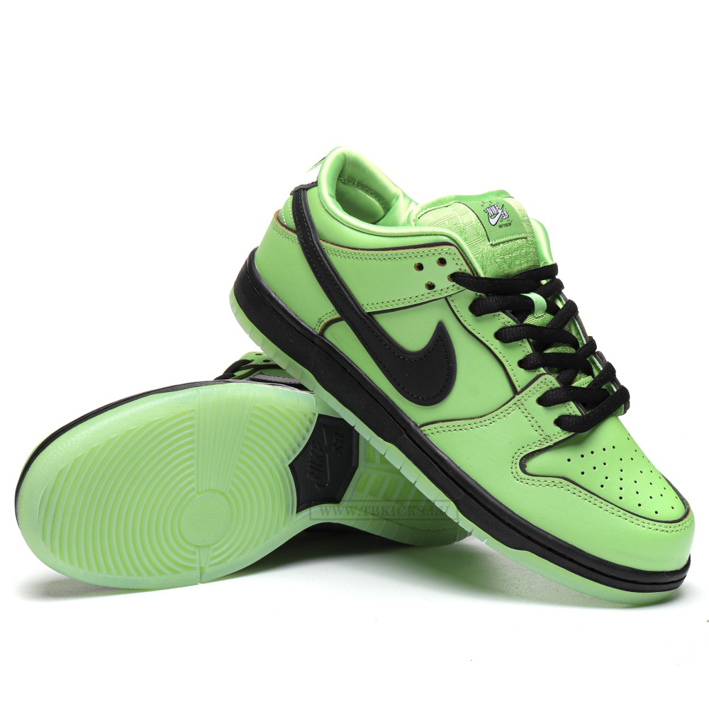 TBkicks Dunk SB Low X The Powerpuff Girls Buttercup