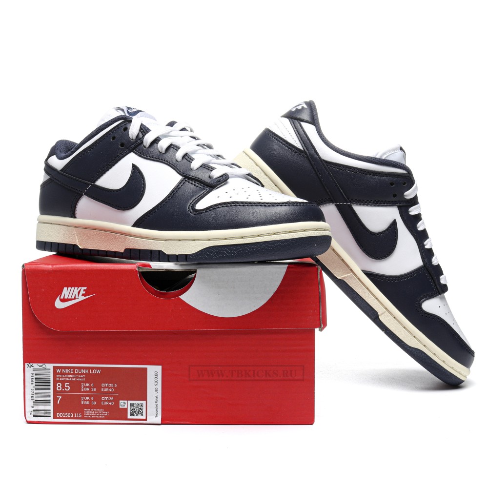 TBkicks Nike Dunk Low Vintage Navy
