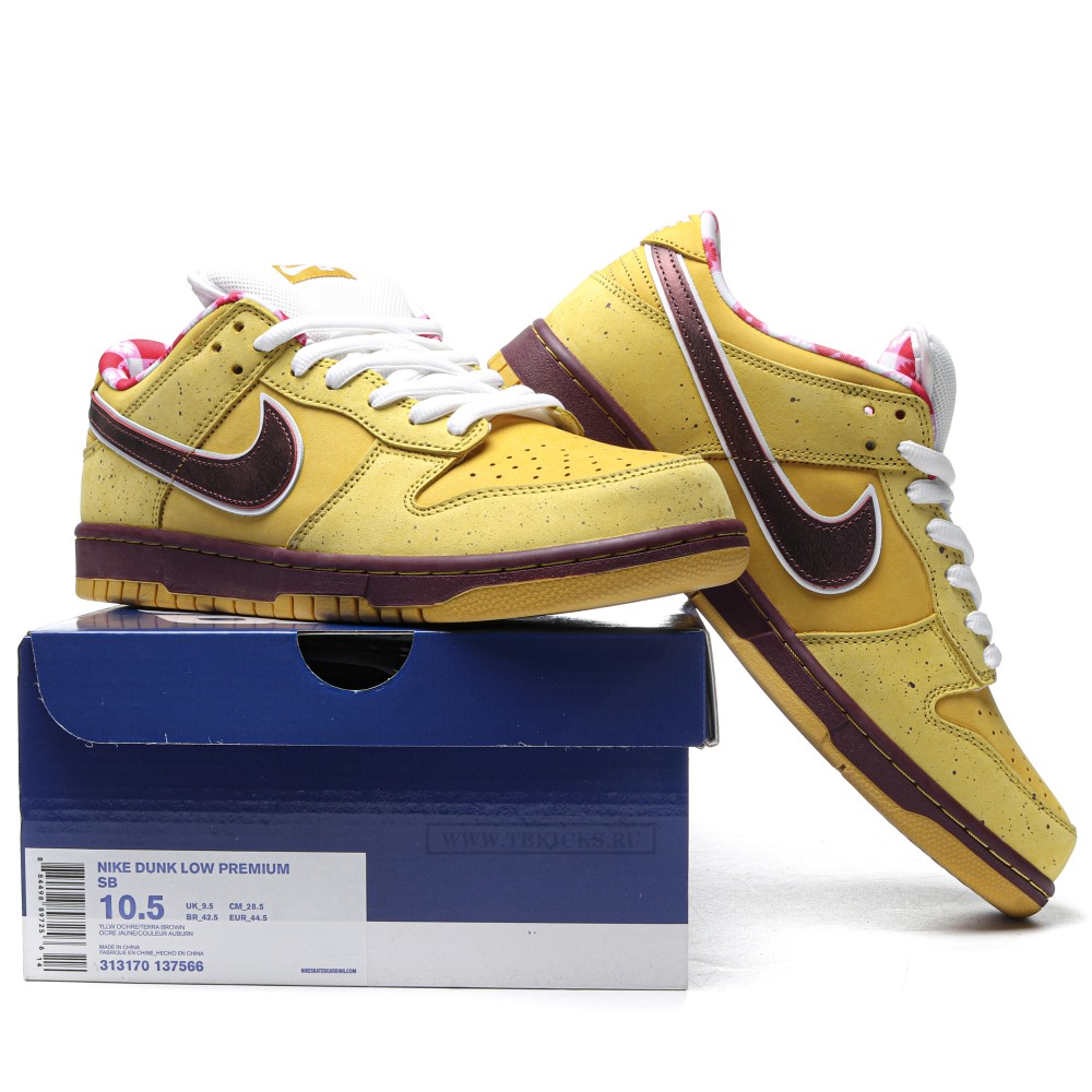 TBkicks Nike SB Dunk Low Concepts Yellow Lobster
