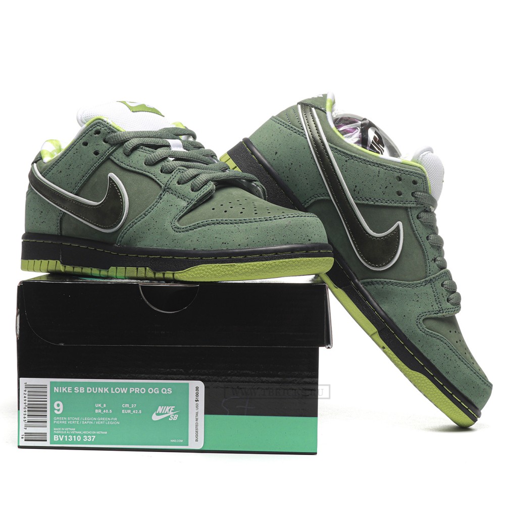 TBkicks Nike SB Dunk Low Concepts Green Lobster