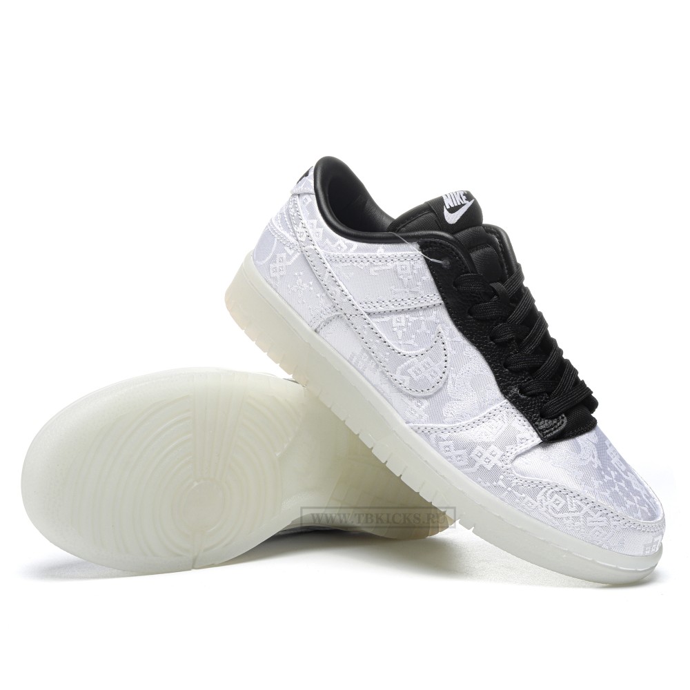 TBkicks Nike  Dunk Low CLOT Fragment White