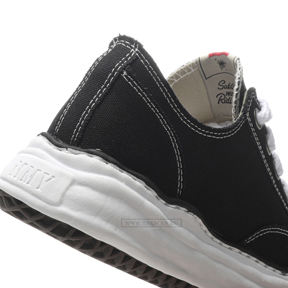 TBkicks Maison Mihara Yasuhiro Peterson OG Sole Canvas Low Black