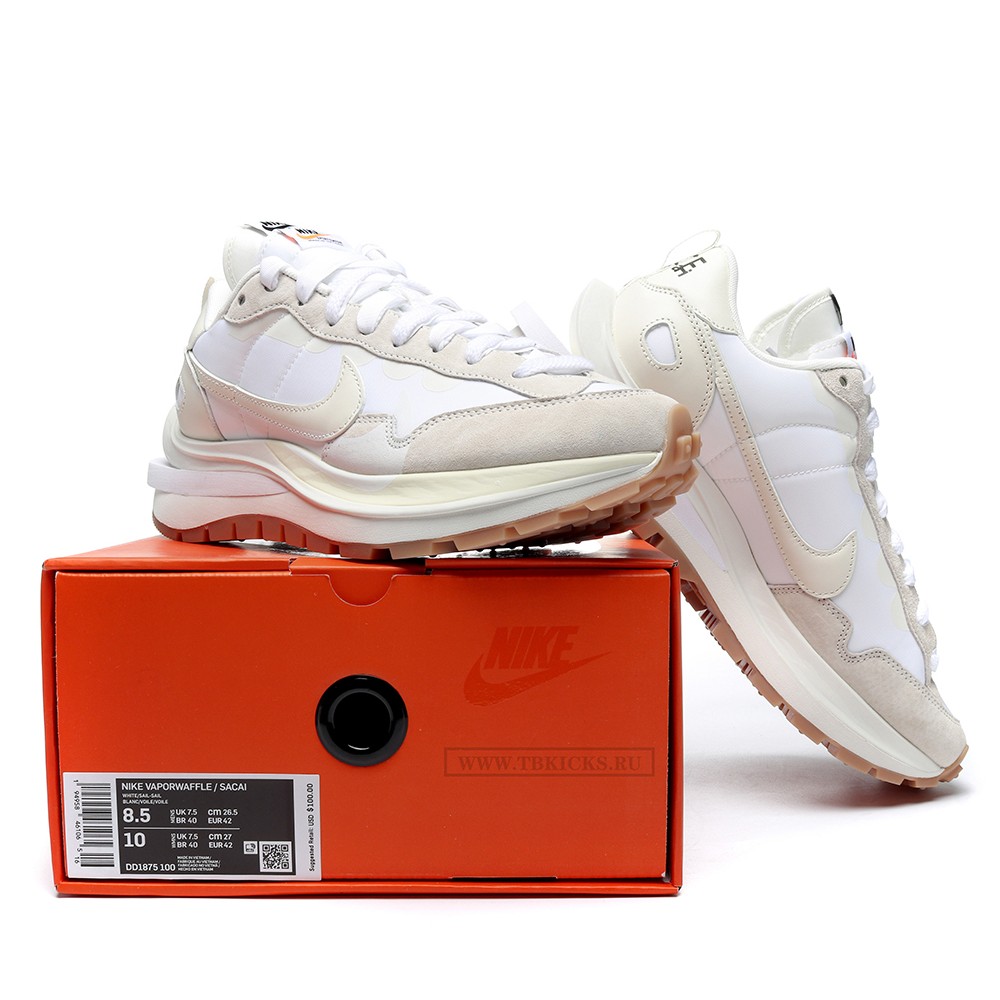 TBkicks Nike Vaporwaffle sacai Sail Gum