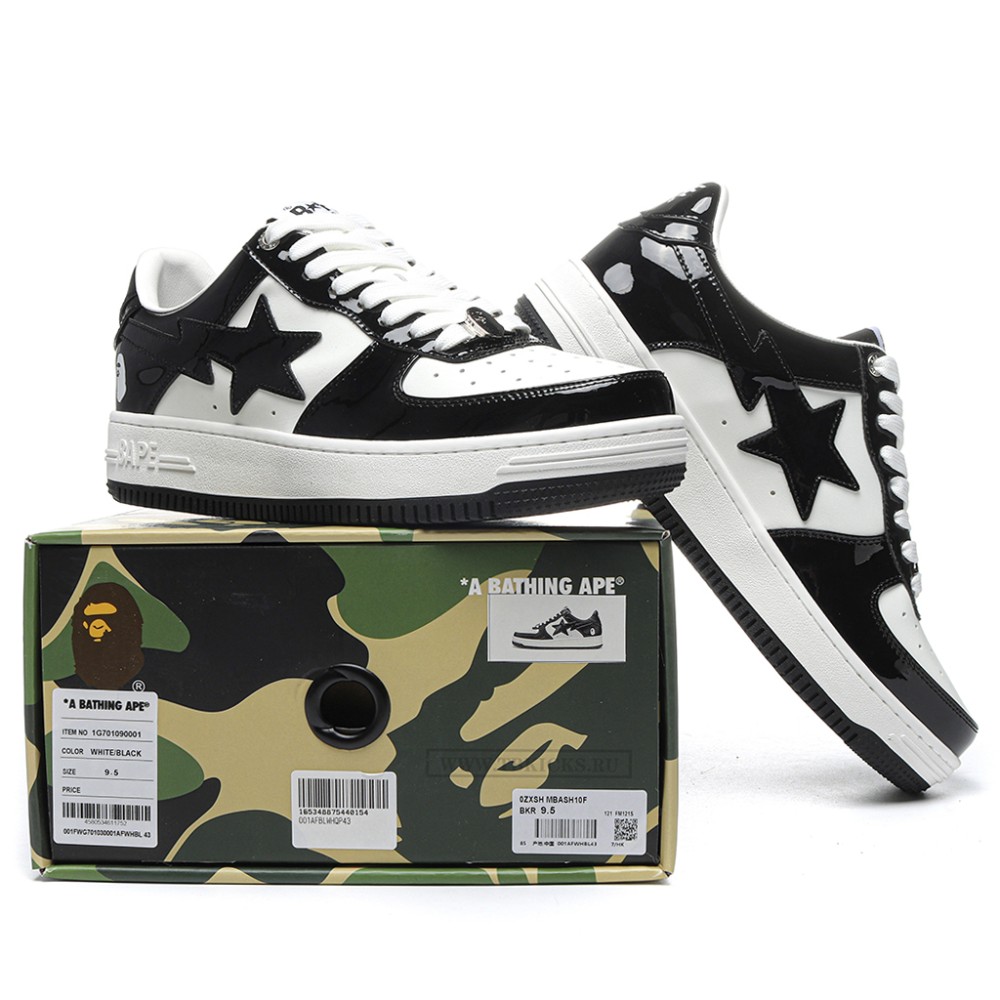 TBkicks A Bathing Ape Bape STA Low Black