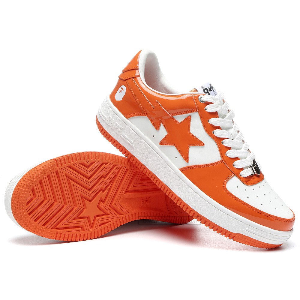 TBkicks A Bathing Ape Bape STA Low Orange