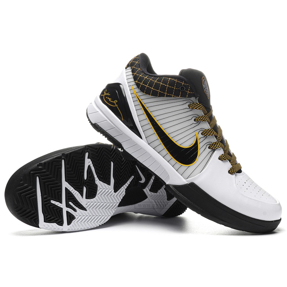 TBkicks Nike Kobe 4 Protro White Black Del Sol
