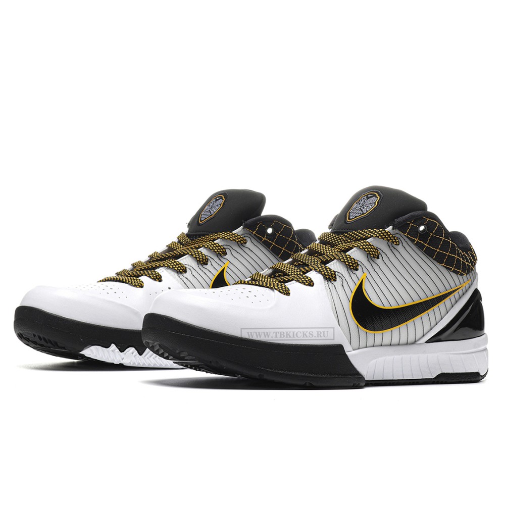 TBkicks Nike Kobe 4 Protro White Black Del Sol