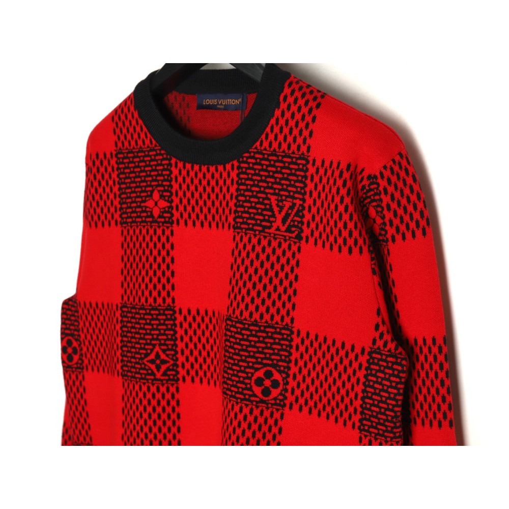 TBKicks  1V  24Fw Red Checkerboard Jacquard Sweater Size Chart