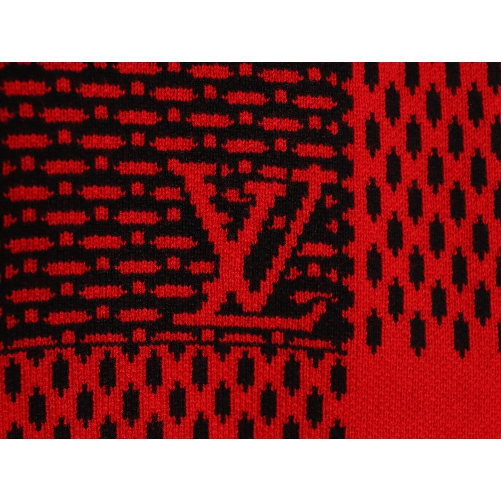 TBKicks  1V  24Fw Red Checkerboard Jacquard Sweater Size Chart