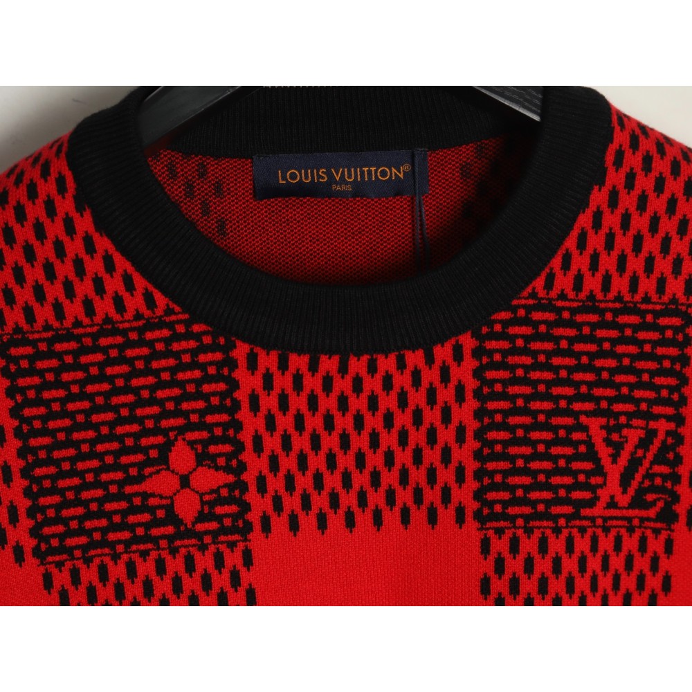 TBKicks  1V  24Fw Red Checkerboard Jacquard Sweater Size Chart