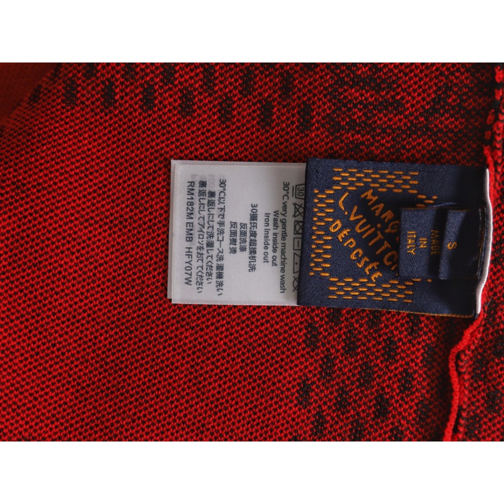 TBKicks  1V  24Fw Red Checkerboard Jacquard Sweater Size Chart