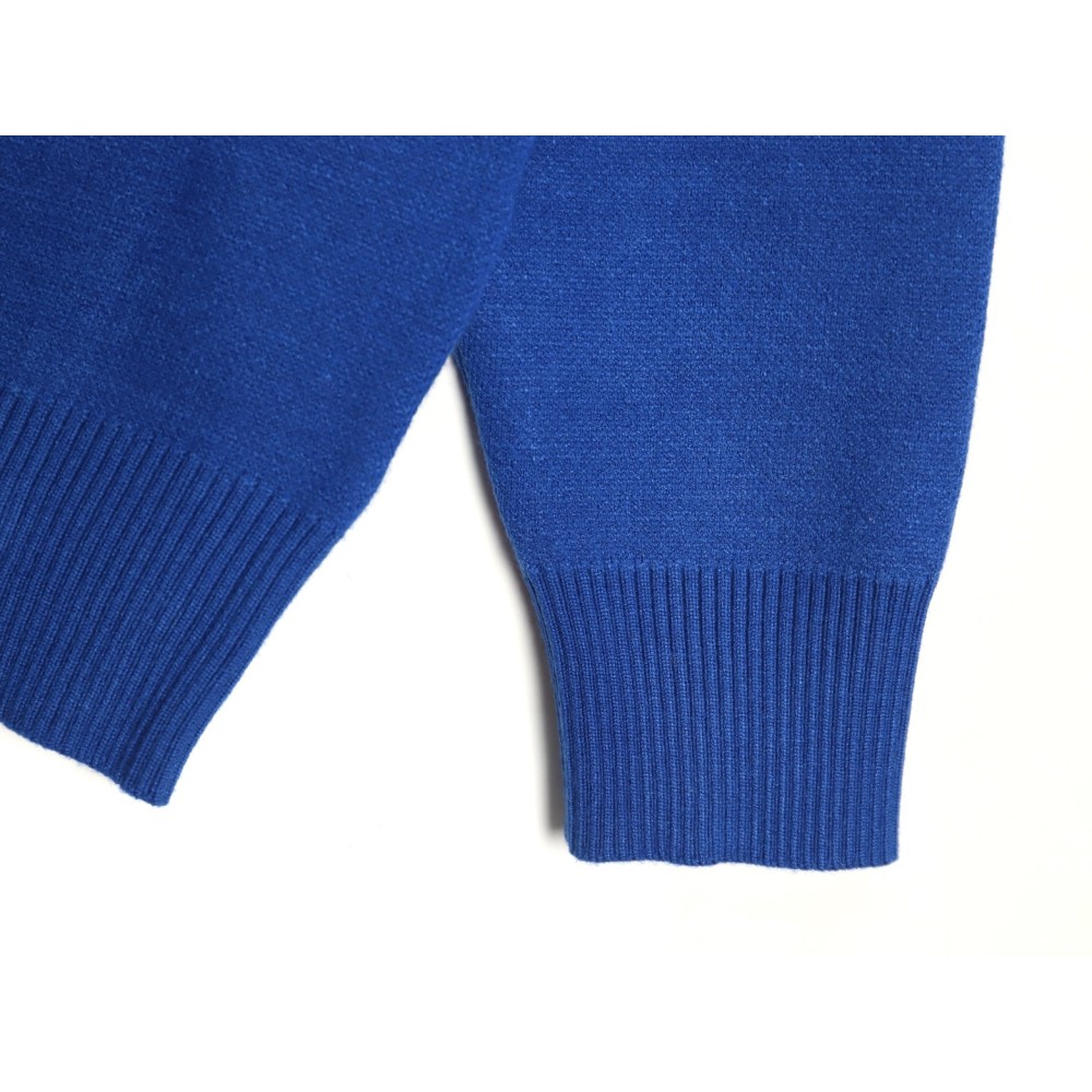 TBKicks Bal**ciaga Parisian Coke Classic Letter Knitted Round Neck Sweater Blue