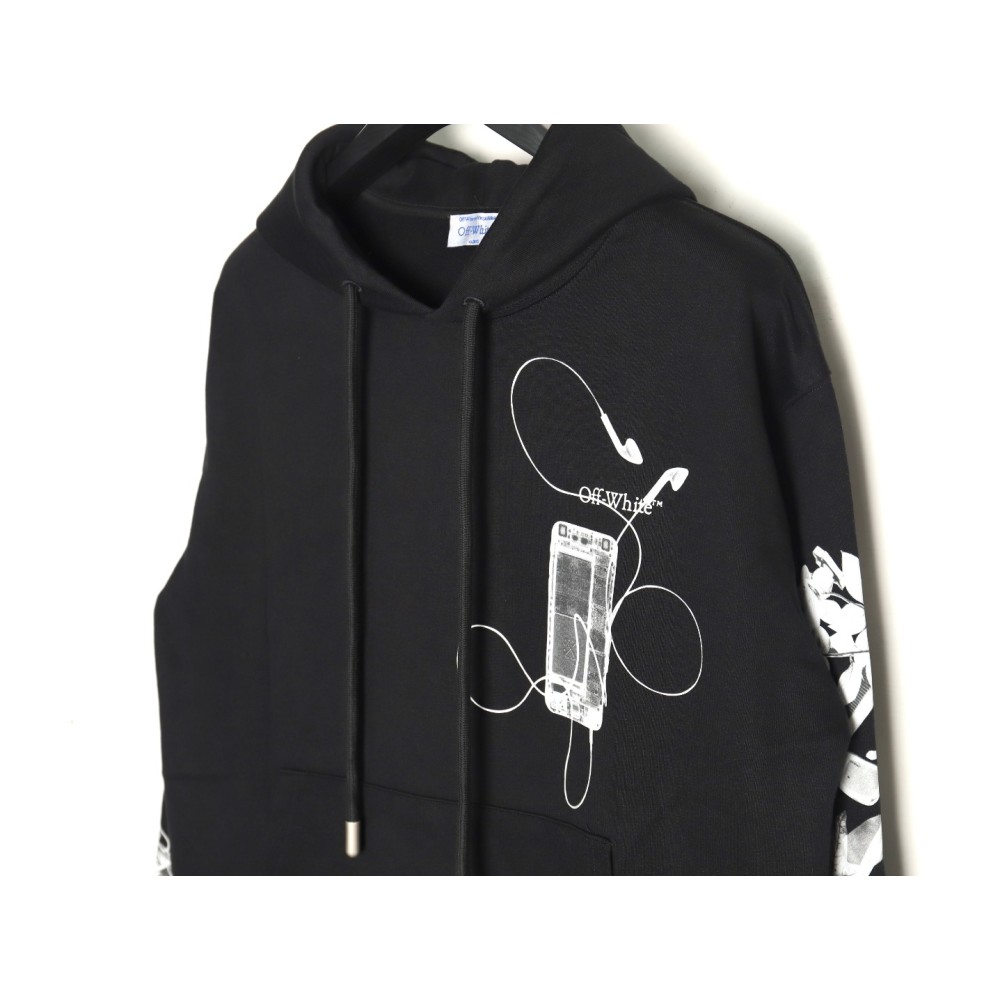 TBKicks Off-white OW splash ink arrow twill oil painting graffiti hoodie