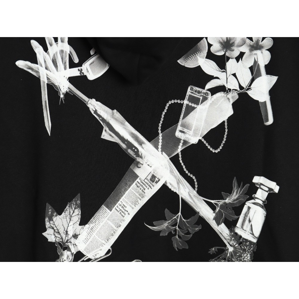 TBKicks Off-white OW splash ink arrow twill oil painting graffiti hoodie