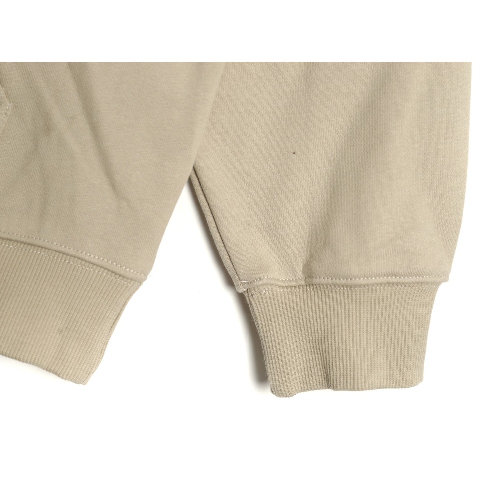 TBKicks Bal**ciaga Parisian 24Fw spoof graffiti letter logo printed hooded sweatshirt Khaki