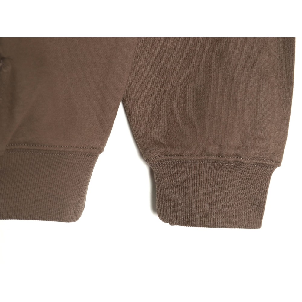 TBKicks Bal**ciaga Parisian 24Fw spoof graffiti letter logo printed hooded sweatshirt Brown