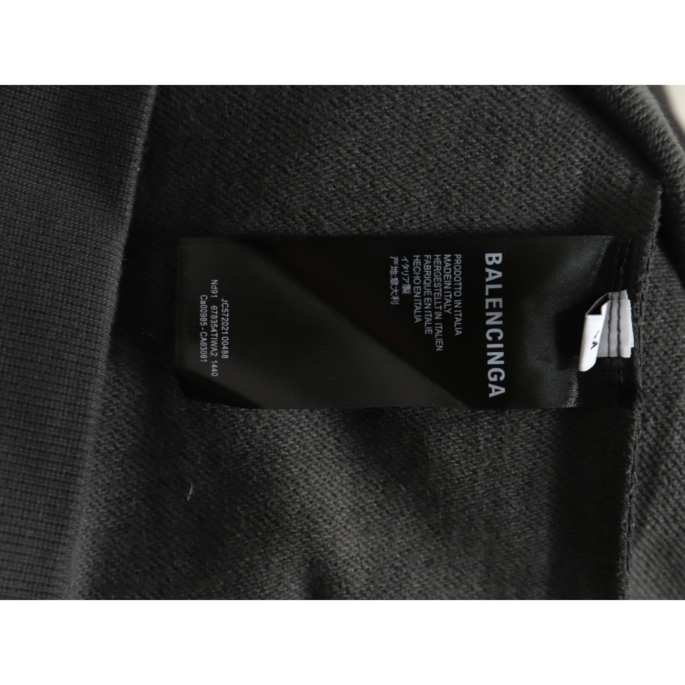 TBKicks Bal**ciaga Parisian 24Fw spoof graffiti letter logo printed hooded sweatshirt Black