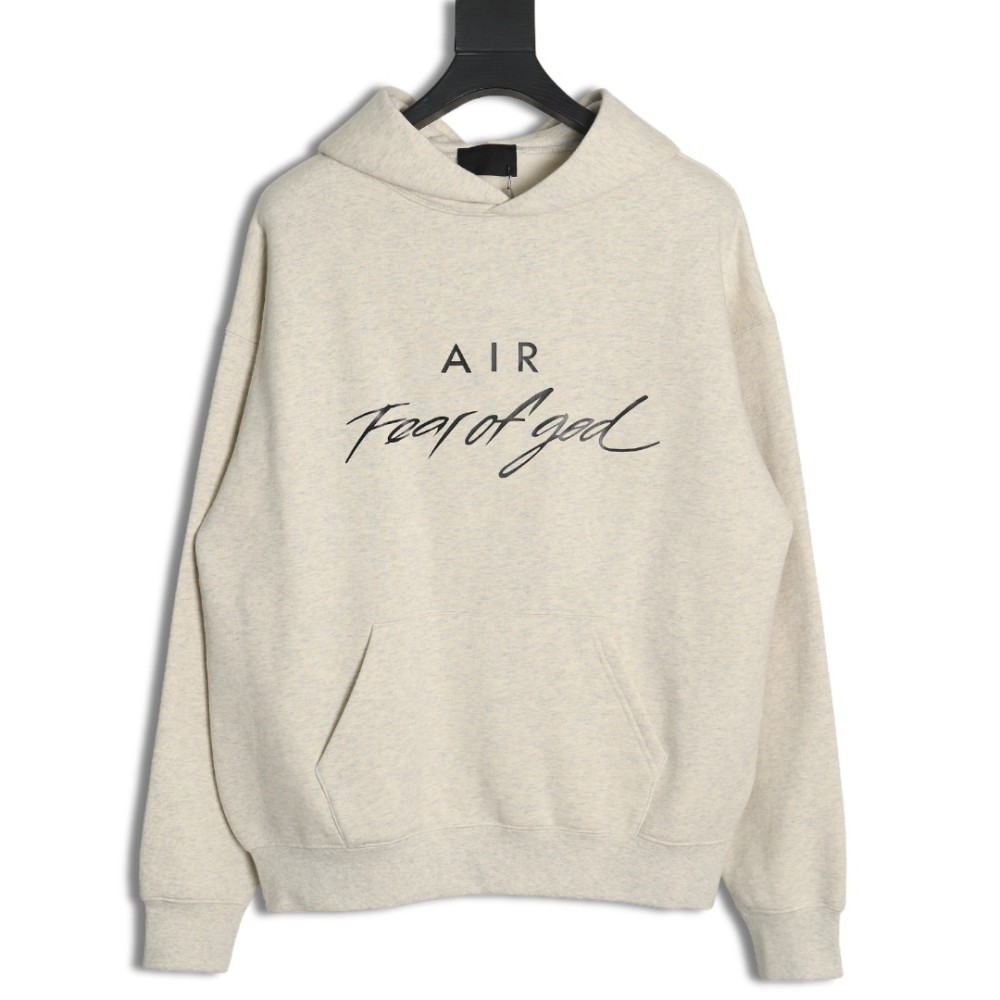 TBKicks Fear of God FOG essential double-line AIR letter hooded sweatshirt