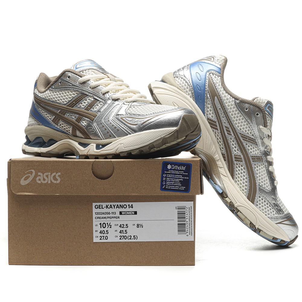 tbkicks As*ic*s gel-kayano 14 cream metallic blue