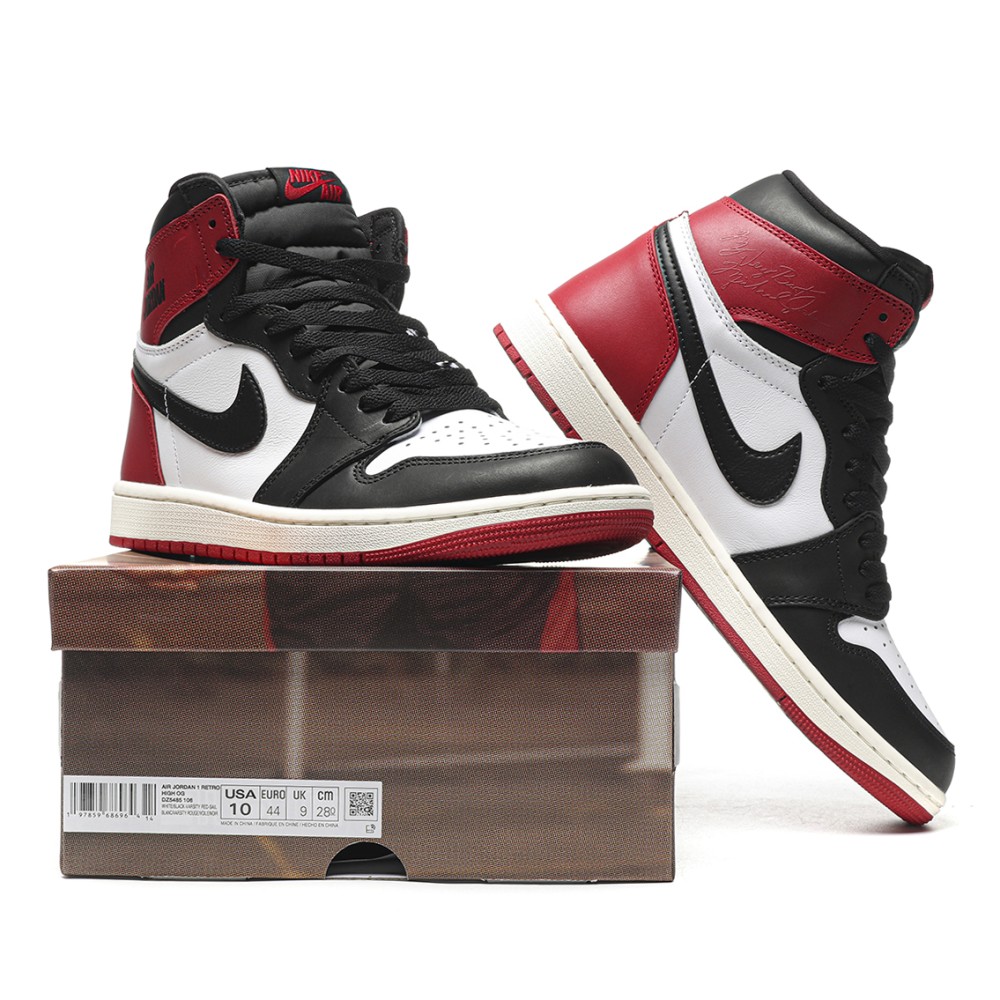 TBkicks Jordan 1 Retro High OG Black Toe Reimagined